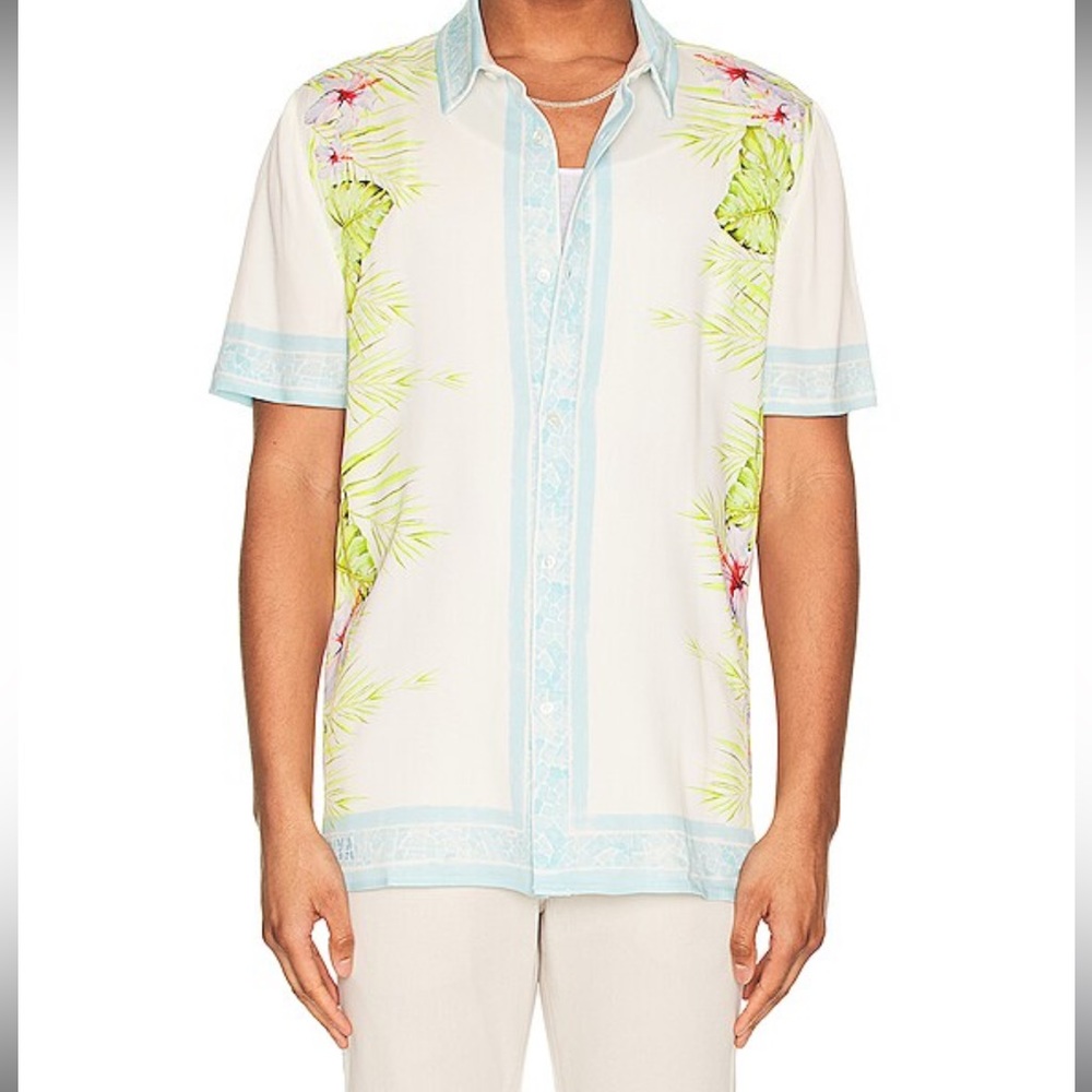 SER.O.YA men’s Darren Shirt in Floral white button down size XXL button down